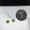 祖母绿耳钉-红掌柜