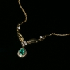 天然祖母绿锁骨链-红掌柜