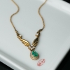 亮绿祖母绿锁骨链-红掌柜